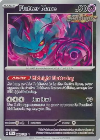 Temporal Forces Flutter Mane #78/162 reverse holo